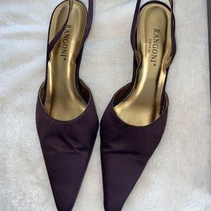 Satin heels
